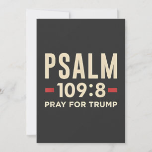 Psalm 109:8 Pray for Trump Religion inauguration Invitation