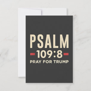 Psalm 109:8 Pray for Trump Religion inauguration  Thank You Card
