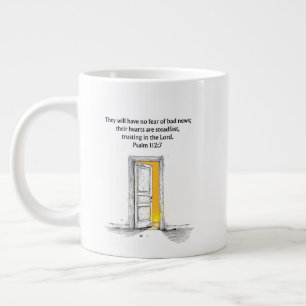 Psalm 112:7 Bible Verse Christian Gift Mug