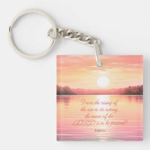 Psalm 113:3 key ring