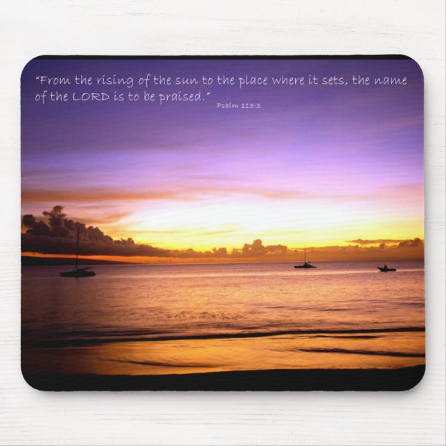 Psalm 113:3 mouse pad (Front)
