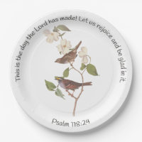 Psalm 118:24 Bible Verse and Sparrow Pair