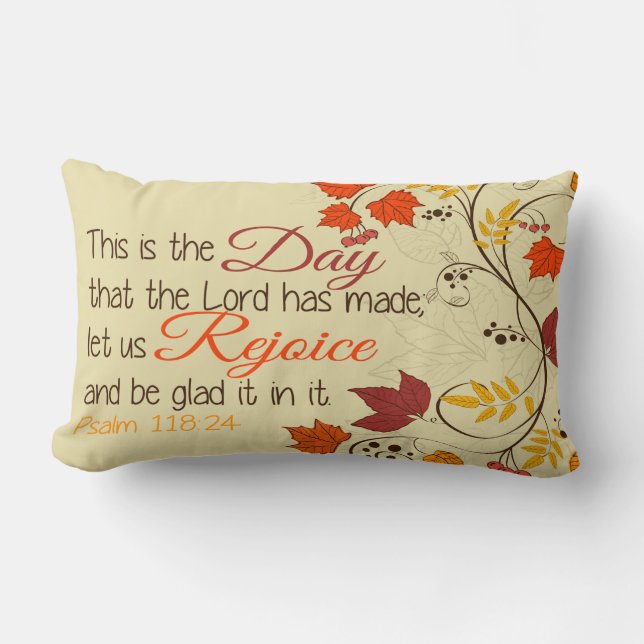 Psalm 118-24 lumbar cushion (Front)