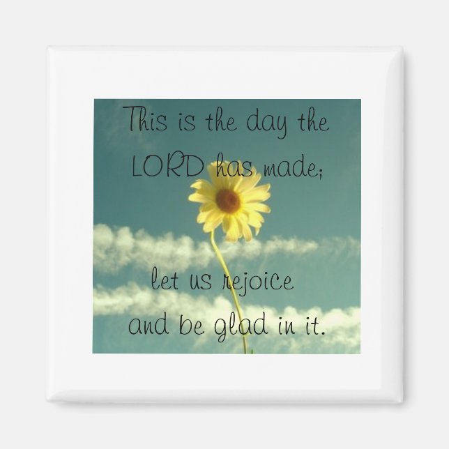 Psalm 118:24 magnet (Front)