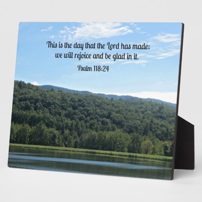 Psalm 118:24 This is the day... Plaque (Side)