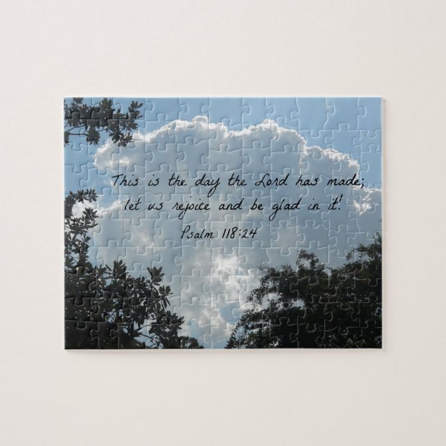Psalm 118:24 This is the day the Lord... Jigsaw Puzzle (Horizontal)