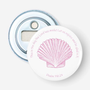 Psalm 118:24 This is the Day with Seashell Bottle Opener