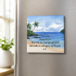 Psalm 118 The Lord's Day Palm Trees Magnet