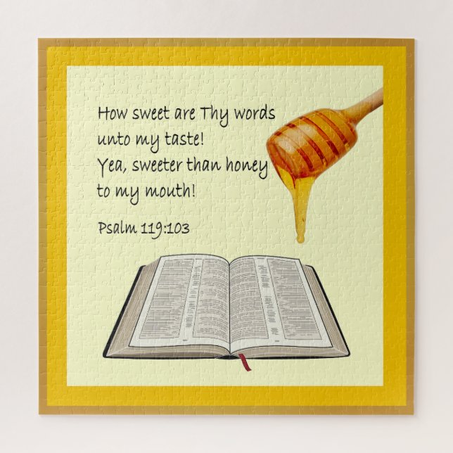 Psalm 119:103 jigsaw puzzle (Vertical)