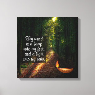 Psalm 119:105  canvas print