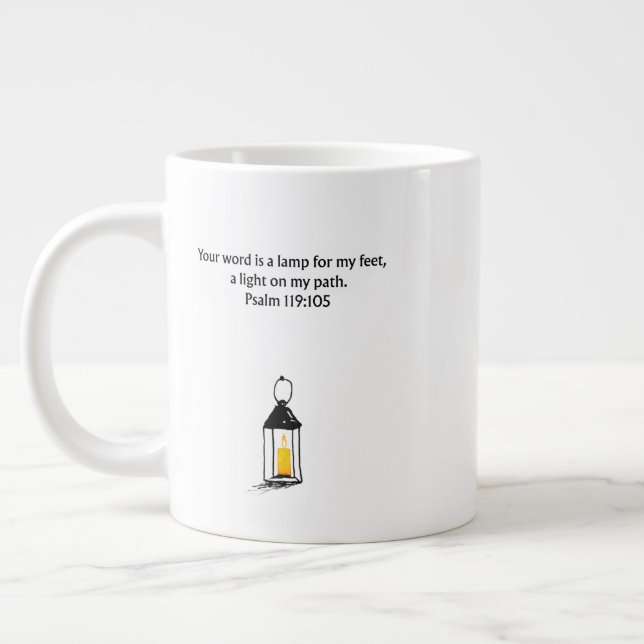 Psalm 119:105 Christian Mug | Faith Gift (Left)