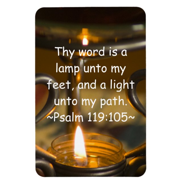 Psalm 119:105 Premium Magnet (Vertical)