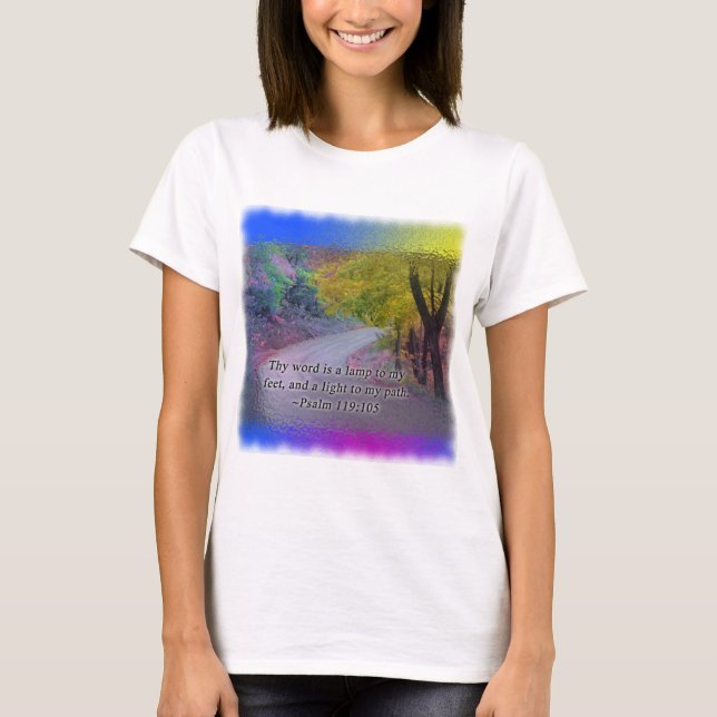 PSALM 119:105 THY WORD - LIGHT TO MY PATH - T-Shirt (Front)