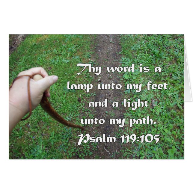 Psalm 119:105 Walking Stick Path (Front Horizontal)