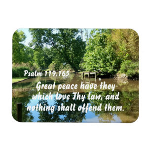 Psalm 119:165 Great peace have they which love thy Magnet
