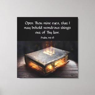 Psalm 119:18 canvas print