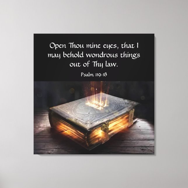 Psalm 119:18 canvas print (Front)
