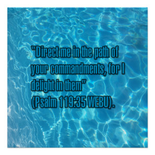 Psalm 119:35 WEBU Poster