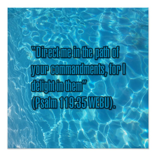 Psalm 119:35 WEBU Poster (Front)