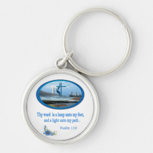 Psalm 119 Christian Clothing Key Ring