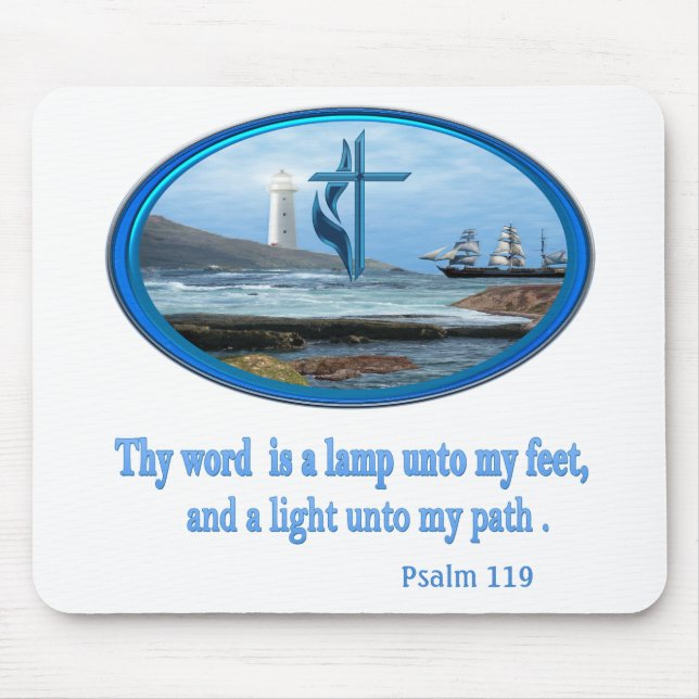 Psalm 119 Christian Clothing Mouse Pad (Front)