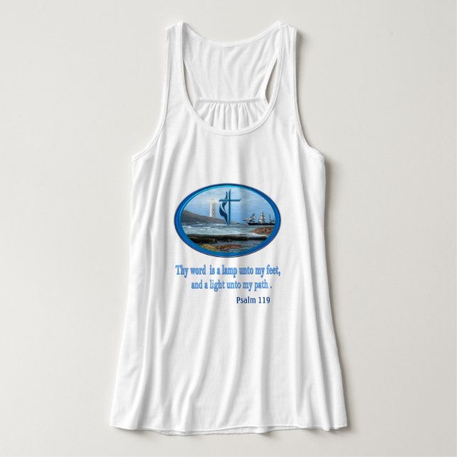 Psalm 119 Christian Clothing Singlet (Design Front)