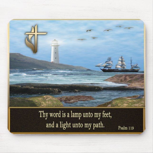 Psalm 119  Christian items Mouse Pad (Front)