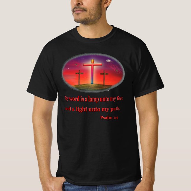 psalm 119 christian t-shirts (Front)