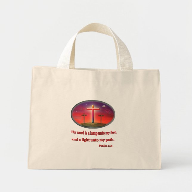 Psalm 119 gifts mini tote bag (Front)