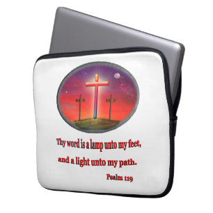 psalm 119 merchandise laptop sleeve