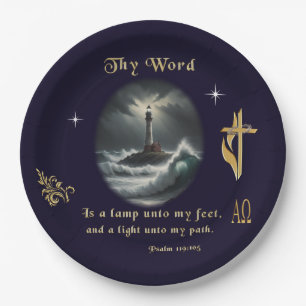 Psalm 119 paper plate