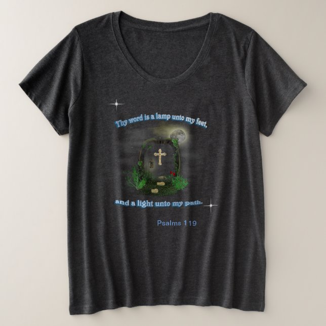Psalm 119 plus size T-Shirt (Design Front)