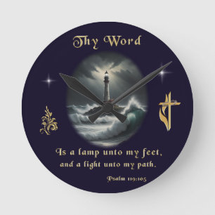 Psalm 119 round clock