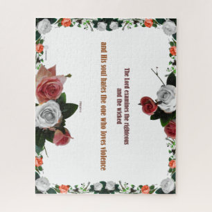 Psalm 11:5, No Violence Jigsaw Puzzle