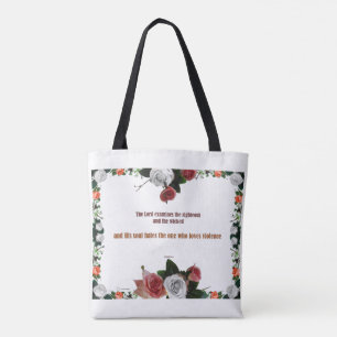 Psalm 11:5, No Violence Tote Bag