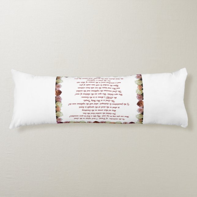 Psalm 11, Scripture, Bible Verse, Body Cushion (Front)