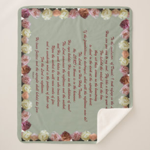 Psalm 11, Scripture, Bible Verse, Sherpa Blanket