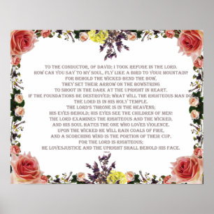 Psalm 11, The Lord Loved Justice, Poster