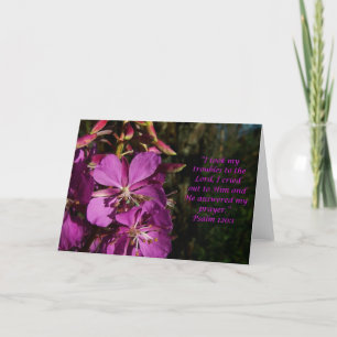 Psalm 120:1 Psalm of Encouragement Flower Card