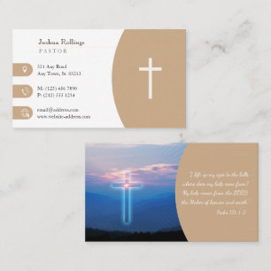 Psalm 121; 1-2   Christian Inspirational Business Card