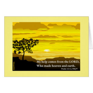 Psalm 121 Blank Note Card