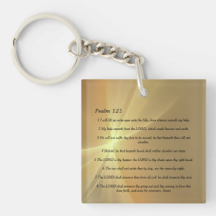 Psalm 121 keychain