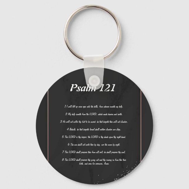 Psalm 121  keychain (Front)