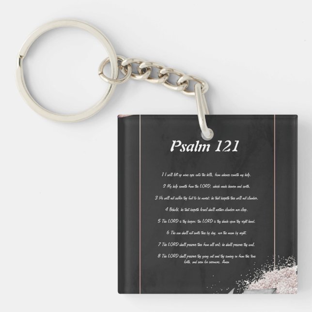 Psalm 121  keychain (Front)
