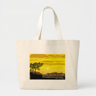 Psalm 121 My Help Large Tote Bag
