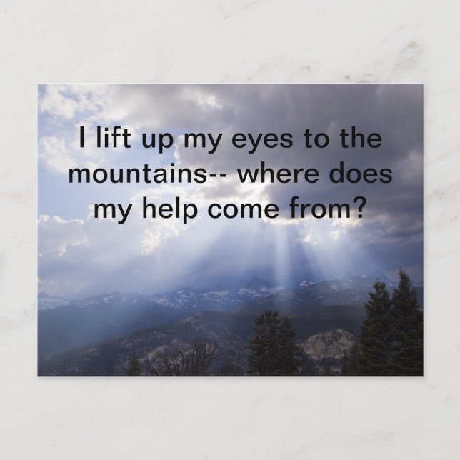 Psalm 121 postcard (Front)