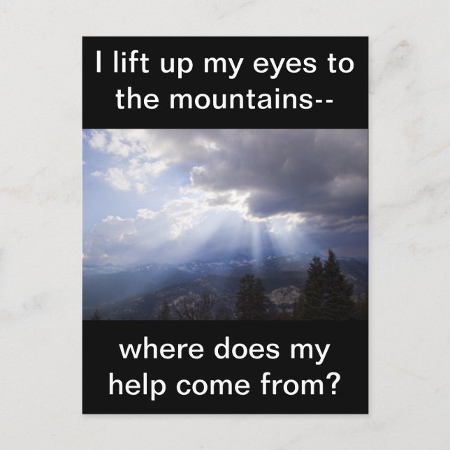 Psalm 121 postcard (Front)