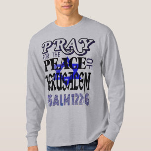 Psalm 122:6 with Star of David Classic Printing  T-Shirt