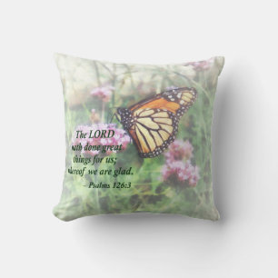 Psalm 126 3 The LORD hath done great things Cushion