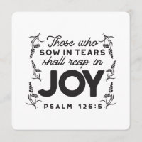 Psalm 126:5 Scripture Typography – Reap in Joy